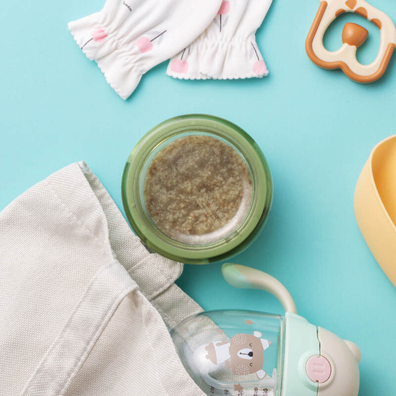Glass Food Container for Baby 215ml*3 - LLG540S3GRN, , large image number null